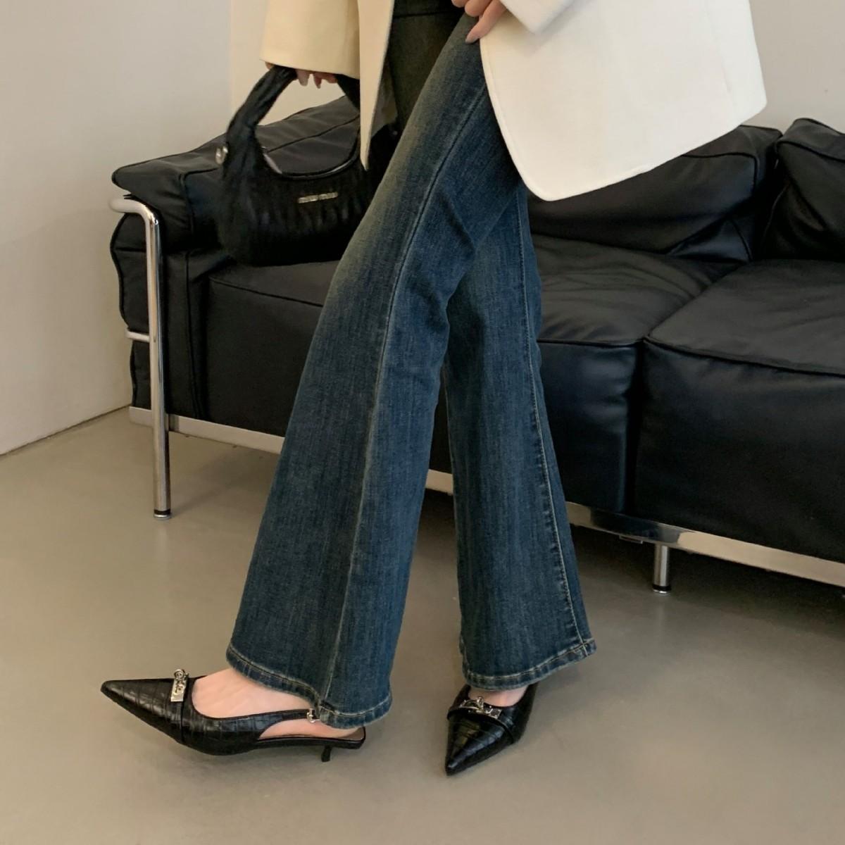 

High heels 2025 summer new European and American temperament celebrity bag head empty stiletto sandals women 40