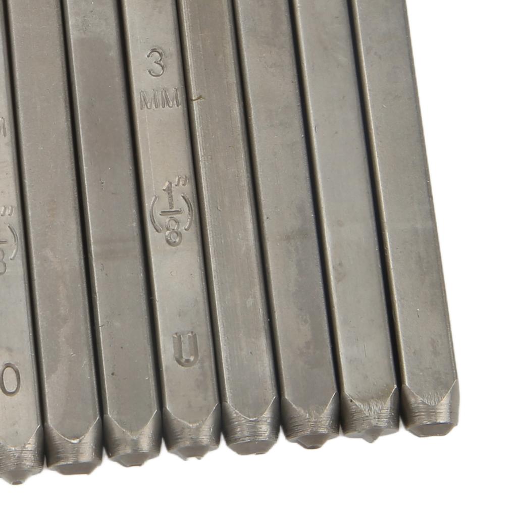 27-teiliges Metallstempel-Set aus Kohlenstoffstahl, Metall-Buchstabenstempel-Set für Schmuck, Leder, mit Aufbewahrungsbox