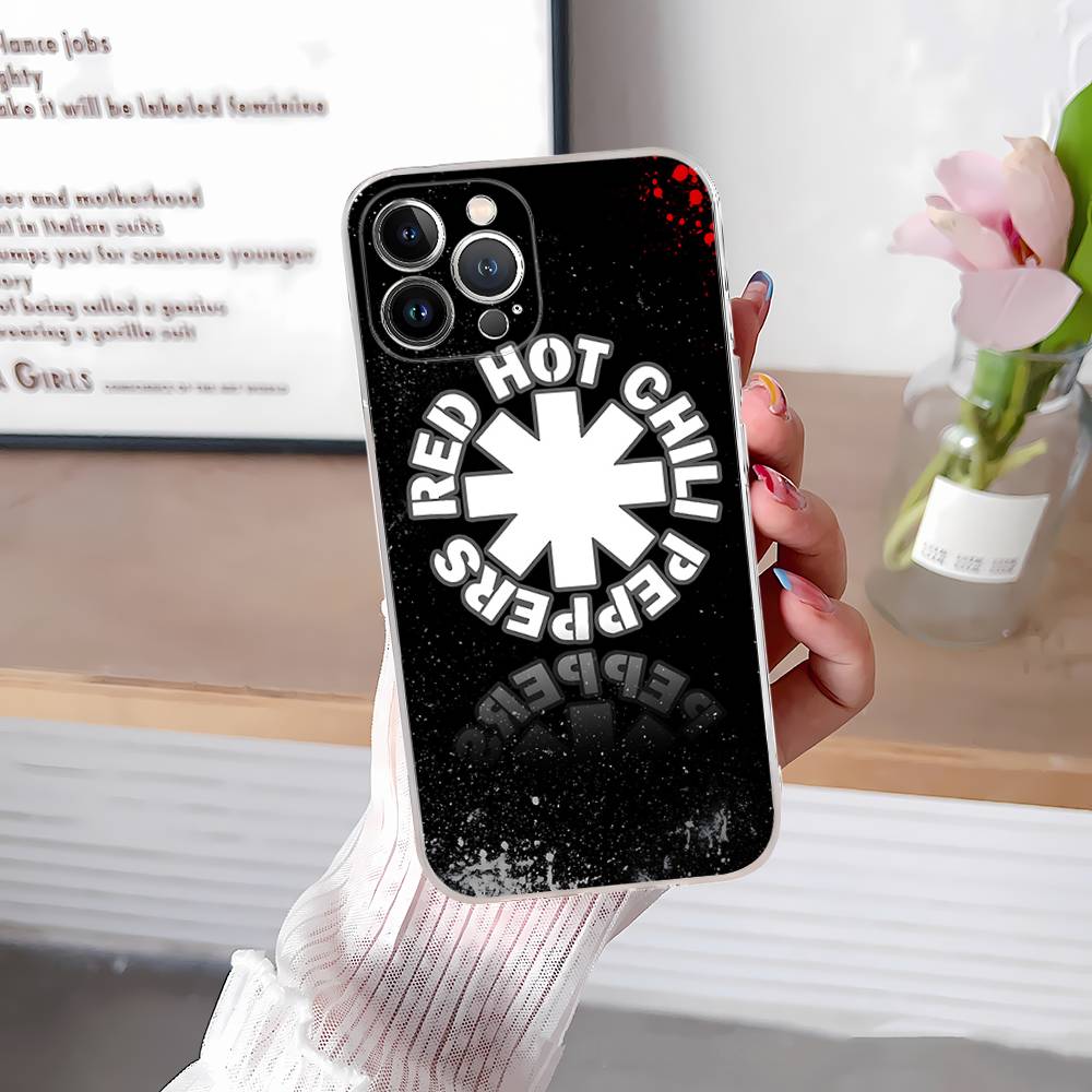 

Red Hot Chili P-Peppers Band For IPhone 17 16 15 14 13 12 11 Pro Max Plus Mini Funda For Transparent Cover iPhone 12