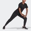 Adidas T Shirts Women's Black Crew Neck Moderate Straight Fit H57742