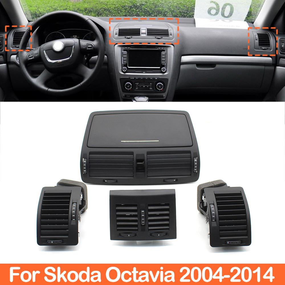 Front Central Left Right Rear Air Conditioning AC Vent Grille Outlet Assembly for Skoda Octavia Laura 2004-2014 1ZD820951