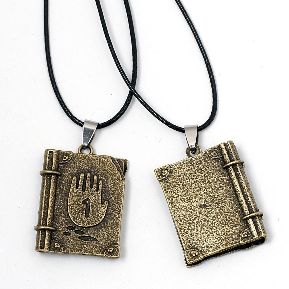 Diary Journal Pendant Necklace for Men Women Vintage Choker Fans Accessories