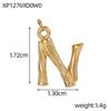 CARLIDANA Letter Charm Waterproof Stainless Steel Accessories DIY Jewelry Bamboo Knot Necklace Bracelet Alphabet Pendant
