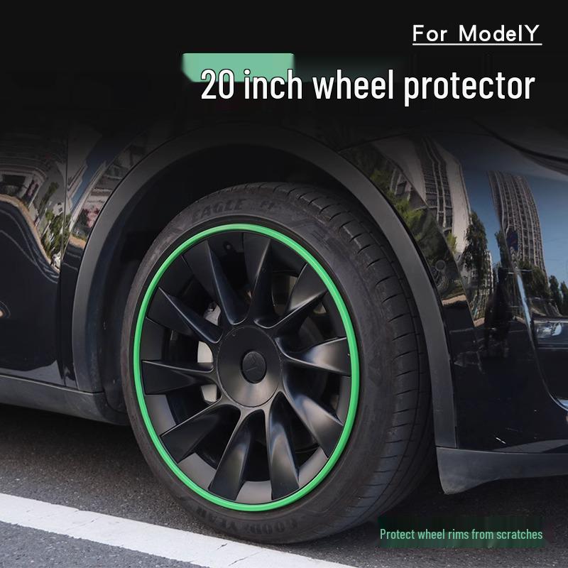 20-inch Wheel Hub Protector for Tesla Model Y - Anti-Scratch Exterior Accessory