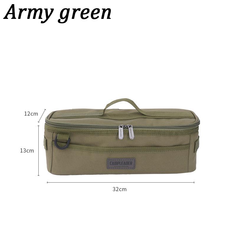Outdoor Camping Tools Storage Bag Portable Tableware Ground Nail Stove Ground Nail Wind Rope Camping Bag Handbag