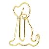 100Pcs Dog Shape Gold Paper Clips Gold Small Paper Clips Cute Paperclips  Note Taking