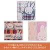 Nishikawa Miffy Mini Hand Towel Miffy Boris Striped Dick Made In XT43658661 Towel, 25x25cm, Washable, 100% Cotton, DB3660, & Pattern, Bruna, Japan,
