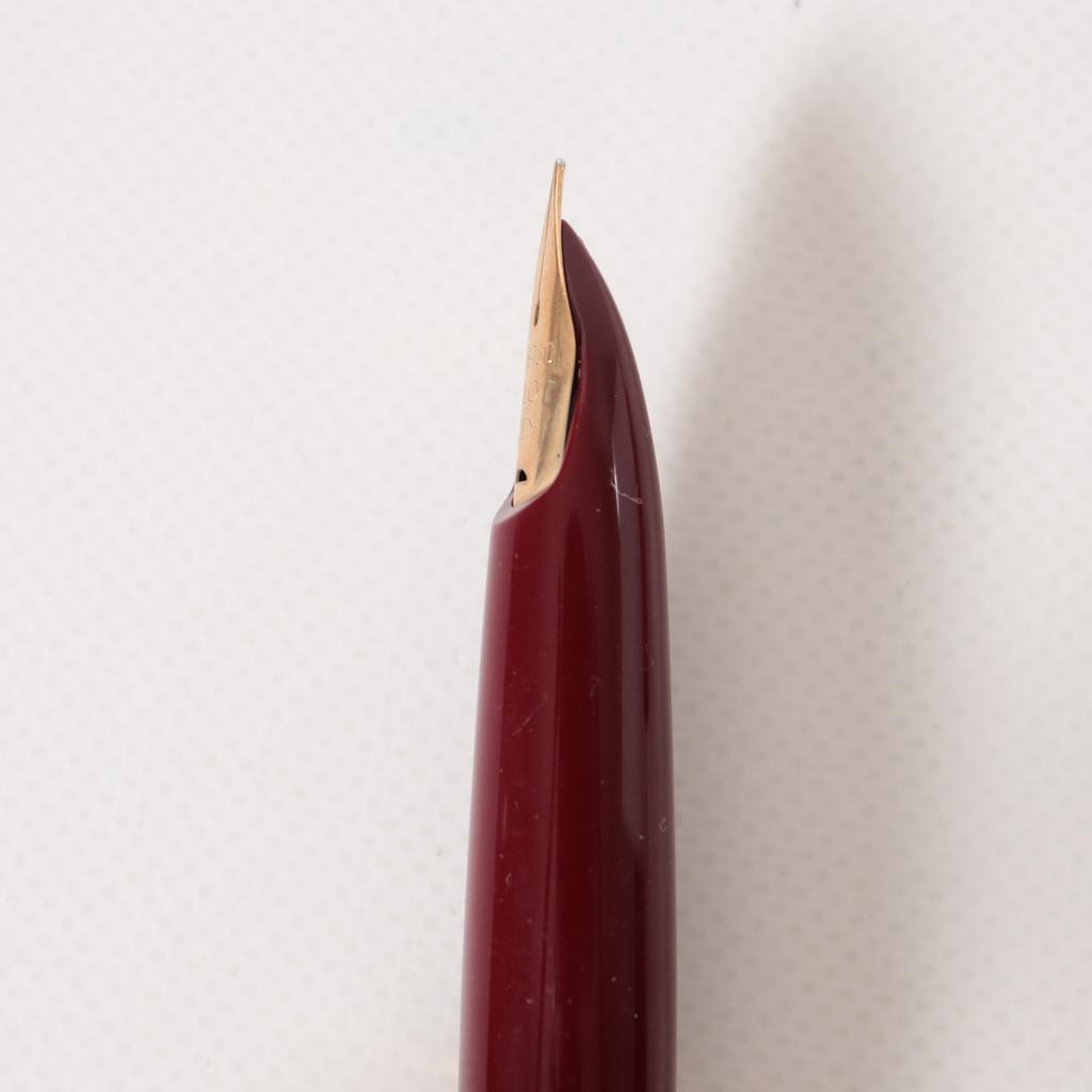 Pilot Makie Sakura Fubuki Vermilion Fountain Pen 18K 750 Nib F Fine Tested w/Conv