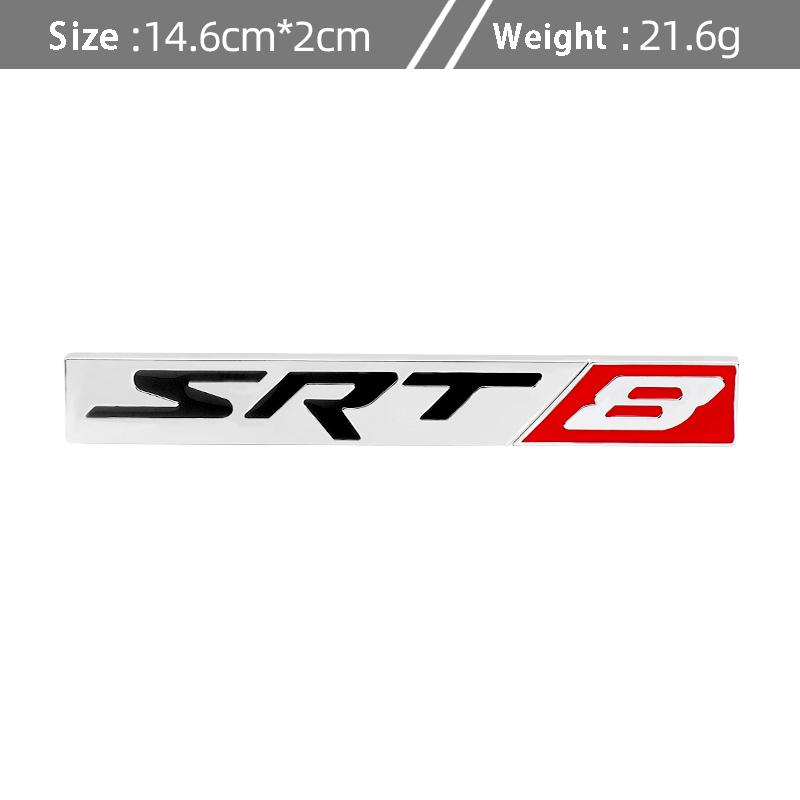 1 ks 3D kovové odznaky emblémy nálepky Sxt6 Sxt8 pro Ram Caliber Journey Sxt8 Sxt6 Srt6 Srt8 Caravan Autodoplňky