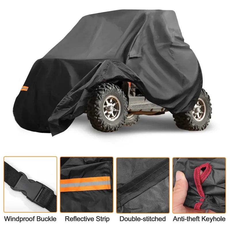 Polaris RZR Trail Sport/Ultimate için UTV Kılıfı Su Geçirmez Yan Yana Kılıf Dış Mekan Koruması 210D-PU 245*50*140cm