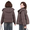New cotton-padded jacket Middle-aged and elderly short hooded loose and thin bread jacket cotton-padded jacket