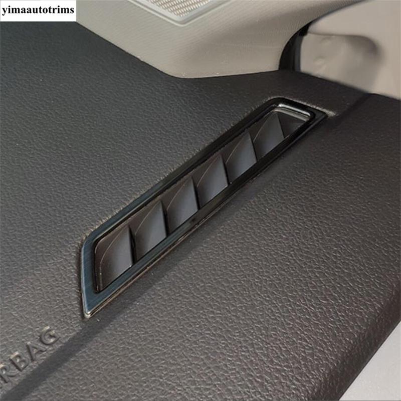 Dashboard Air AC Vent Outlet Frame Stickers Cover Trim For VW Volkswagen Polo - Stainless Steel Accessories Interior