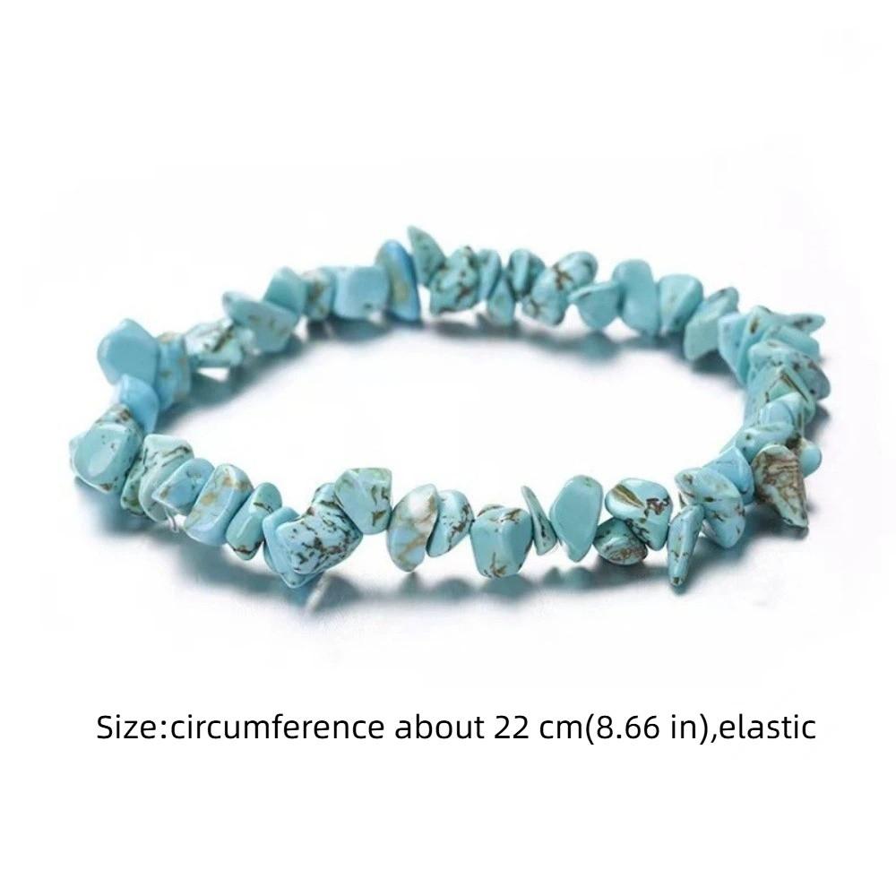 Stretch Band Irregular Stone Bracelets Adjustable Wrap Charm Hand Chain Jewelry