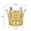10/1Pcs Mini Crown Cake Decoration Princess Topper Pearl Tiara Children Hair Ornaments for Wedding Birthday Party Cake Decor