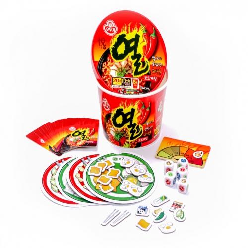 Asmodee Korea Heißes Ramen Tassen-Nudel-förmiges Brettspiel