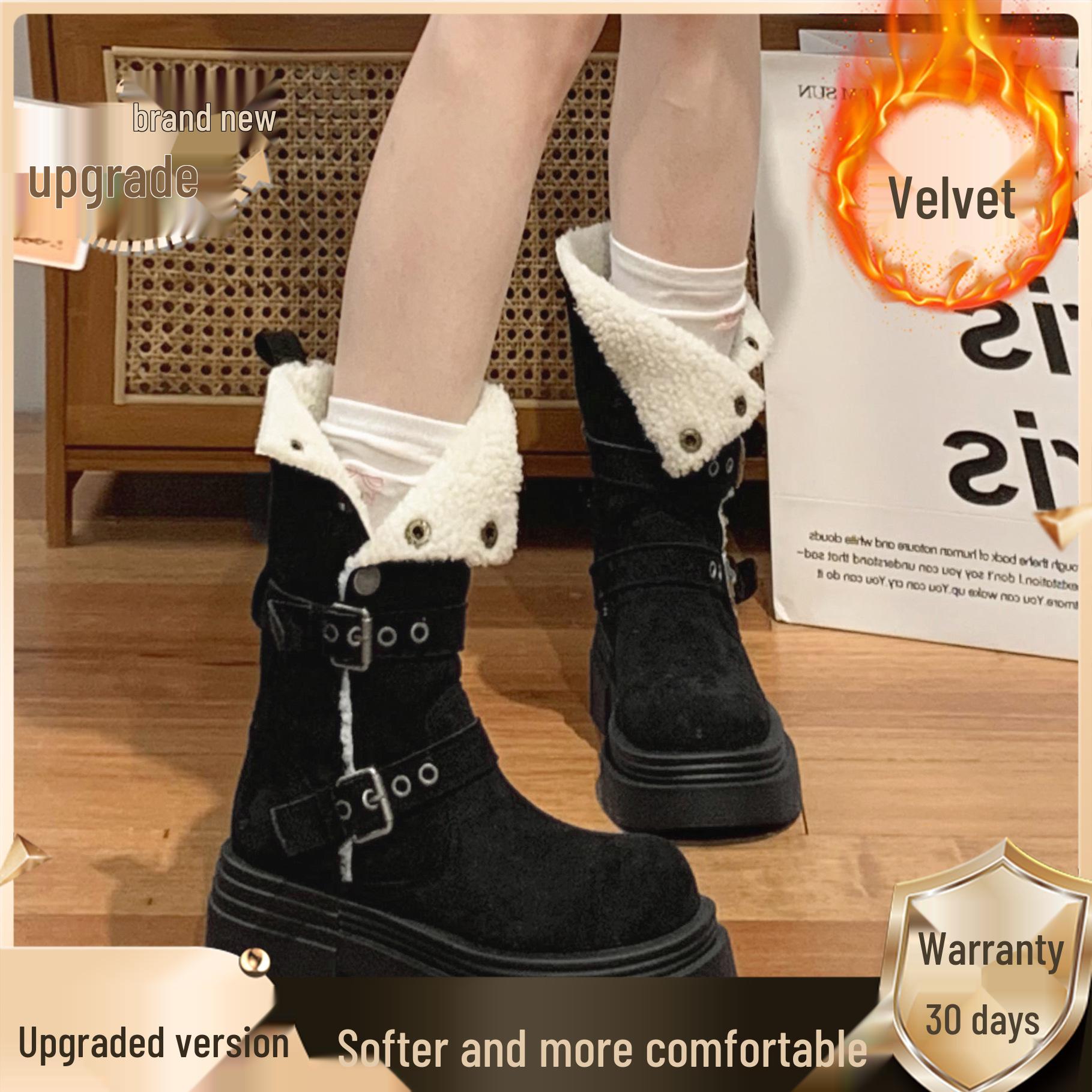 

British-Style Women s Thick-Soled Height-Boosting Martin Boots for Autumn/Winter 2025 - Slimming and Trendy Short Boots. 36