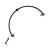 Half Moon Desk Lamp 27 Inch 40W 3000 to 6000K Dimmable Half Moon Nail Light with LED Clock Display for Lash Extension Skincare