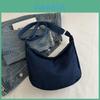 Womens Large Capacity Canvas Shoulder Bag With Stitching Details For Casual Outings