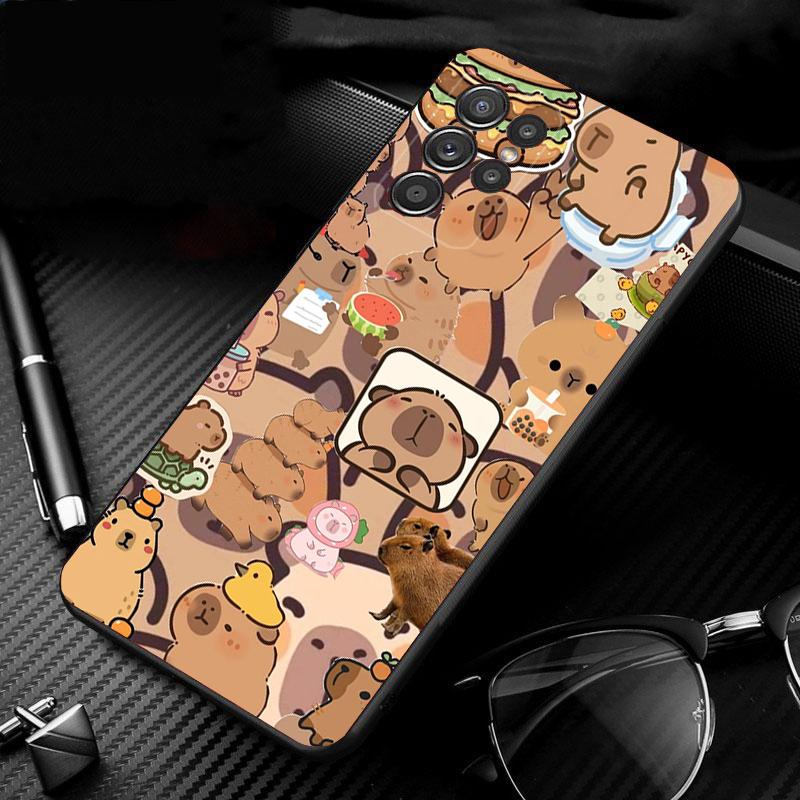 Kreskówkowa Urocza Kapibara Etui na Telefon Dla Samsung Galaxy S25 S24 S23 S22 S21 Ultra S24 S23 S22 S21 S25 Plus S24 S20 FE