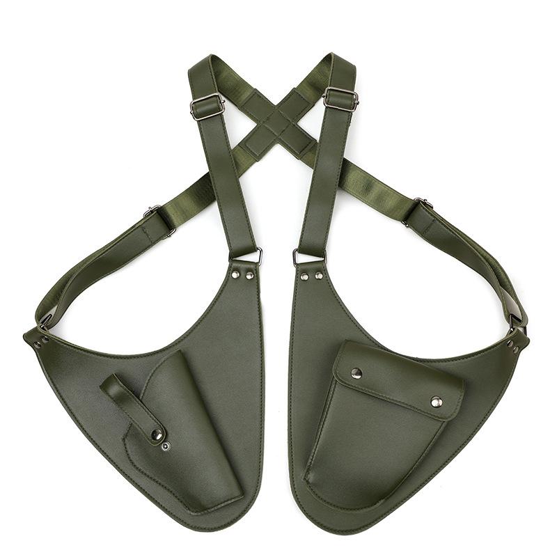 Borsa a tracolla Punk Retro con tracolla per Holster di Halloween