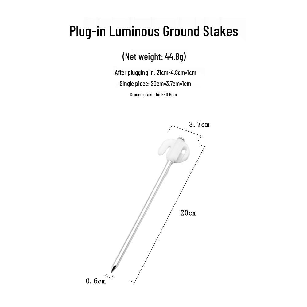 Windproof Luminous Tent Stakes: Reinforced Outdoor Camping Canopy Anchors