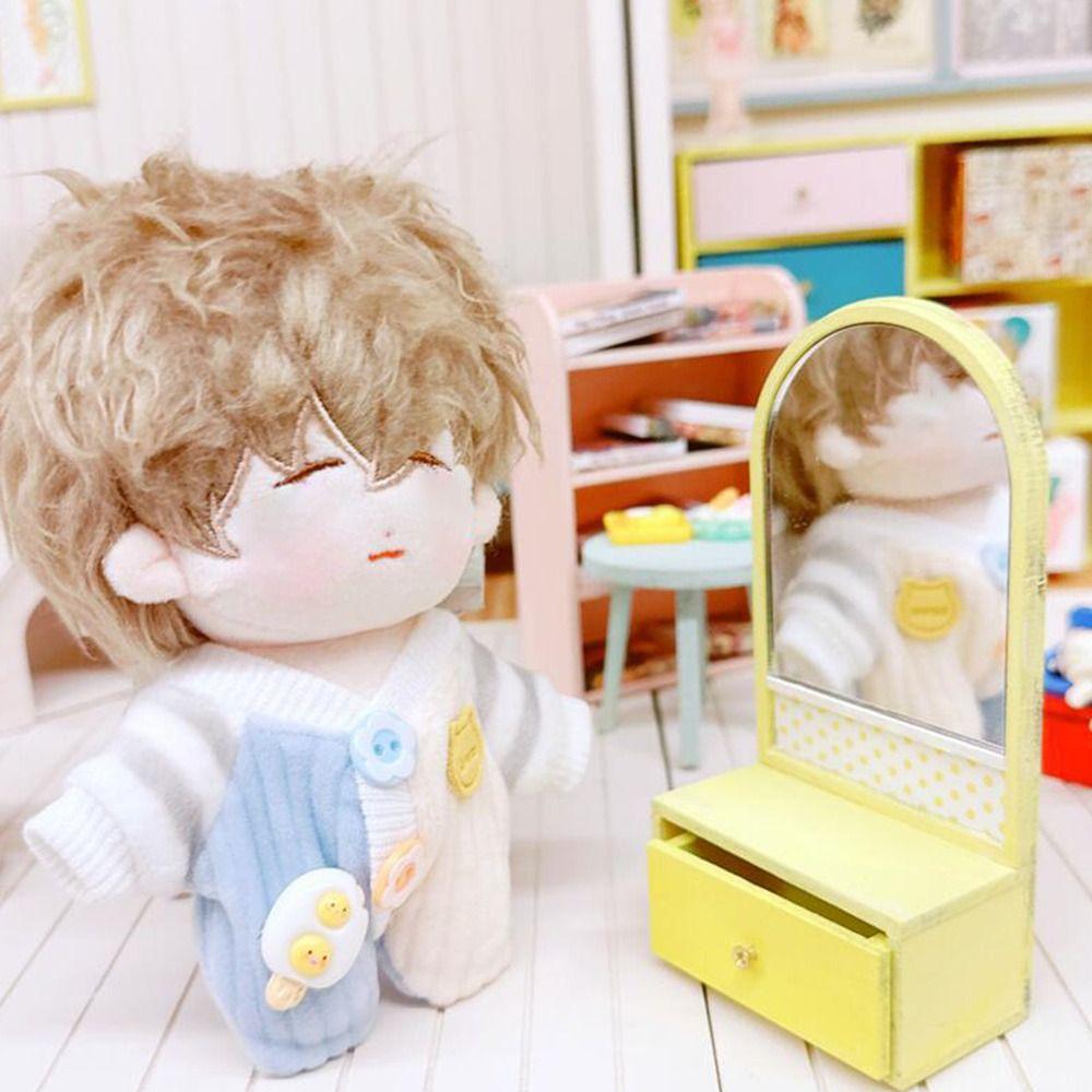 Blue Pink Doll Clothes Changing Dress Game T-shirt Pants Set  Cotton Stuffed Doll