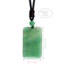 Ethnic Green Dongling Pendant Necklace - Women's Chinese Woven Rope Sweater Chain