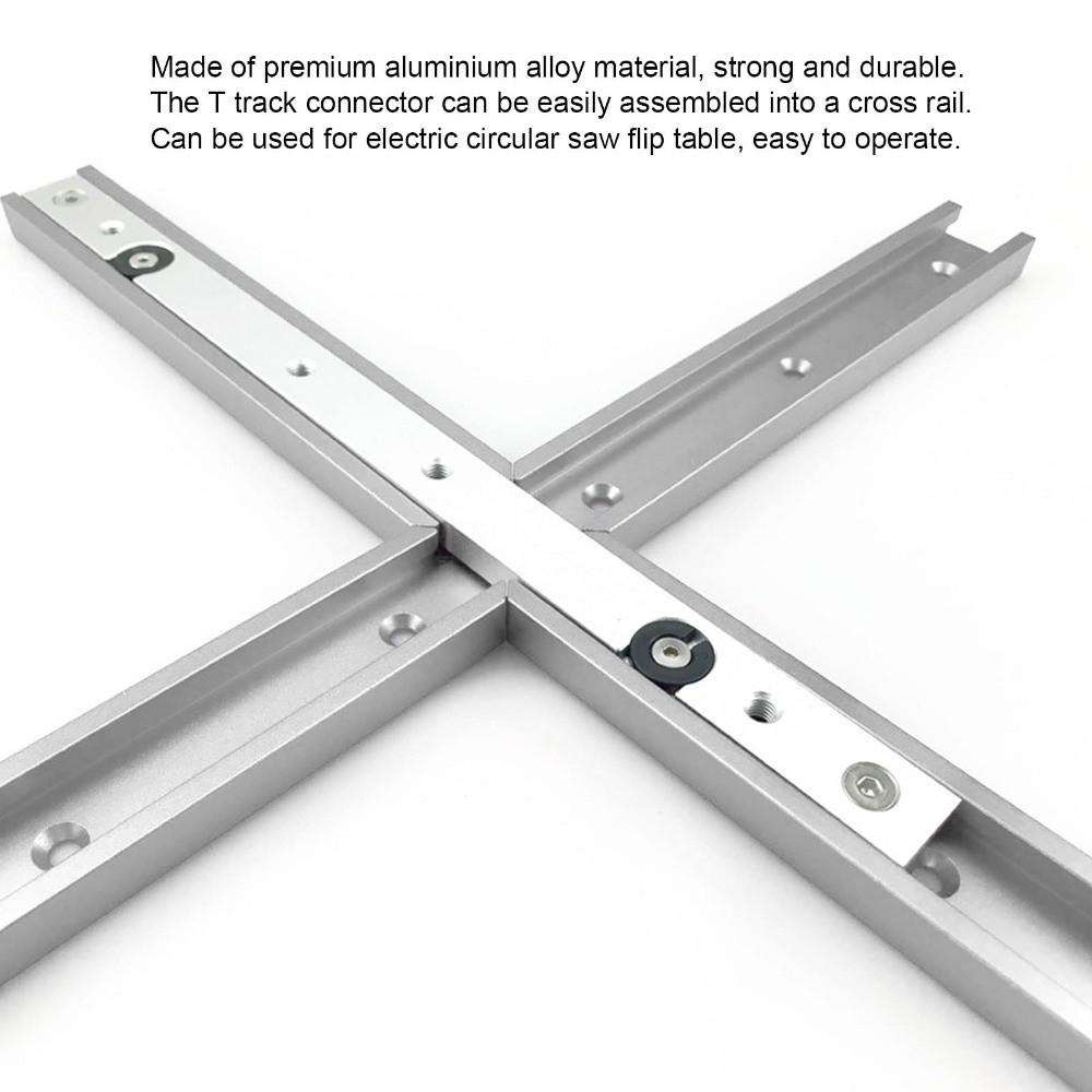 4pcs 30mm Width Miter Track Jig Fixture Aluminum Alloy Slot Connector Woodworking