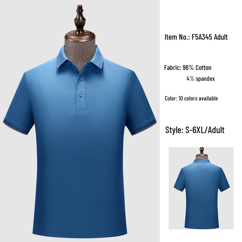 Custom Unisex 50s Sea Island Cotton Polo Shirt - Summer Style Short Sleeve Lapel T-shirt