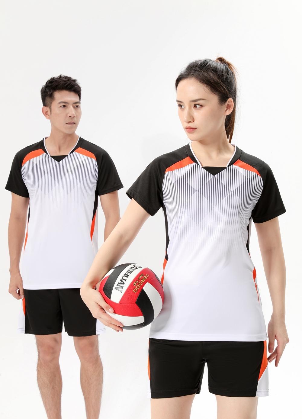 High-quality air volleyball uniforms, women s competition uniforms, air volleyball sports men s professional short-sleeved training uniforms,  number female m белый