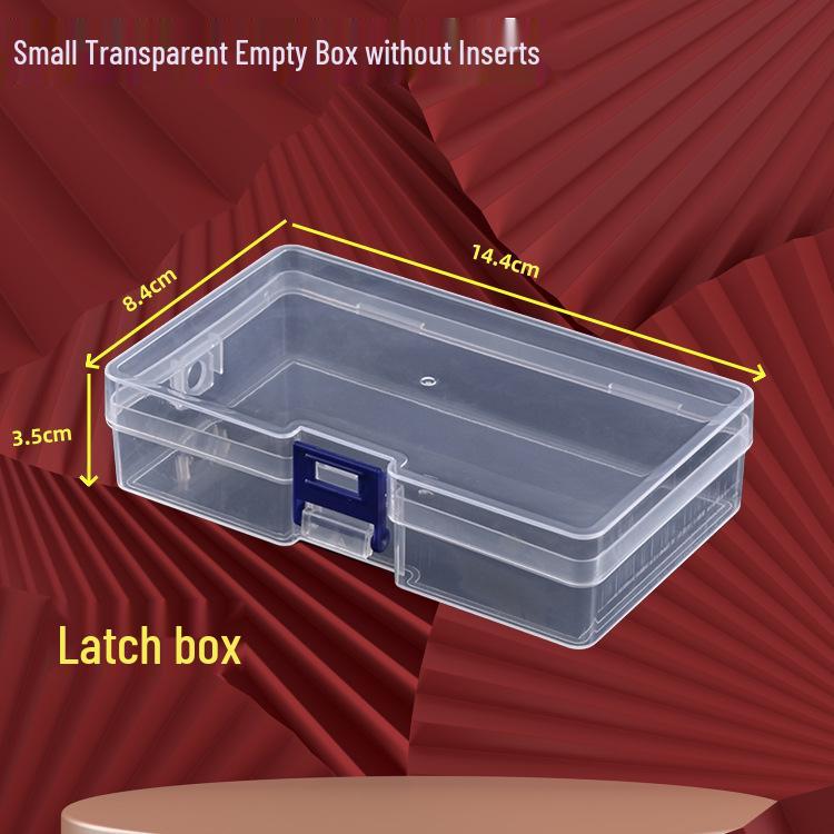 Transparent Compartmentalized Storage Box for Jewelry, Hardware, and Fishing Accessories