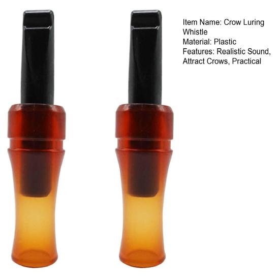 2 Pcs Imitation Crow Bird Whistle Hunting Crow Game Call for Decoying Realistic Sound Crow Luring Whistle for Outdoor to Attract Crows
