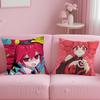 Popular Virtual Singer Kasane Teto Cushion Cover Soft & Easy-Wash Pillow Case – Versatile for Couch, Bed, Travel and Office