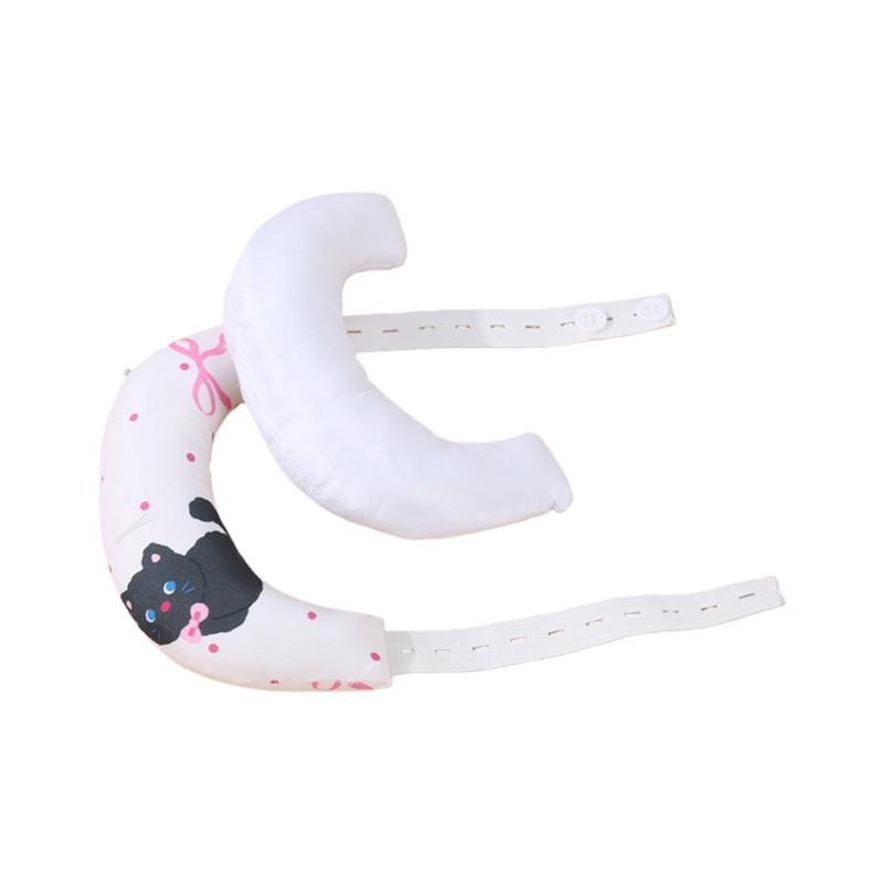 

Breathable Cotton Baby Pillow Crescents Shape Neck Support Cartoon Pattern Bedding Pillow for Newborns