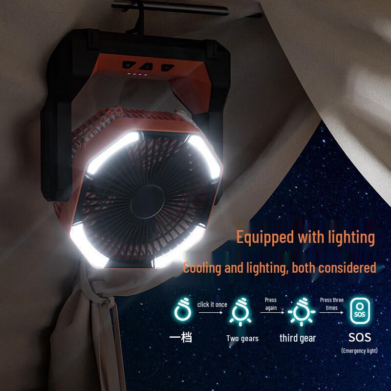 Yidian Outdoor Camping Telescopic Fan