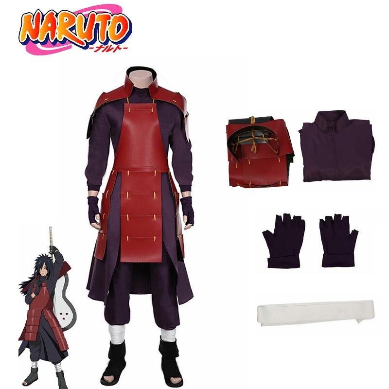 Uchiha Madara Naruto Cosplay Costume Halloween Carnival Suit Outfit Party Xmas