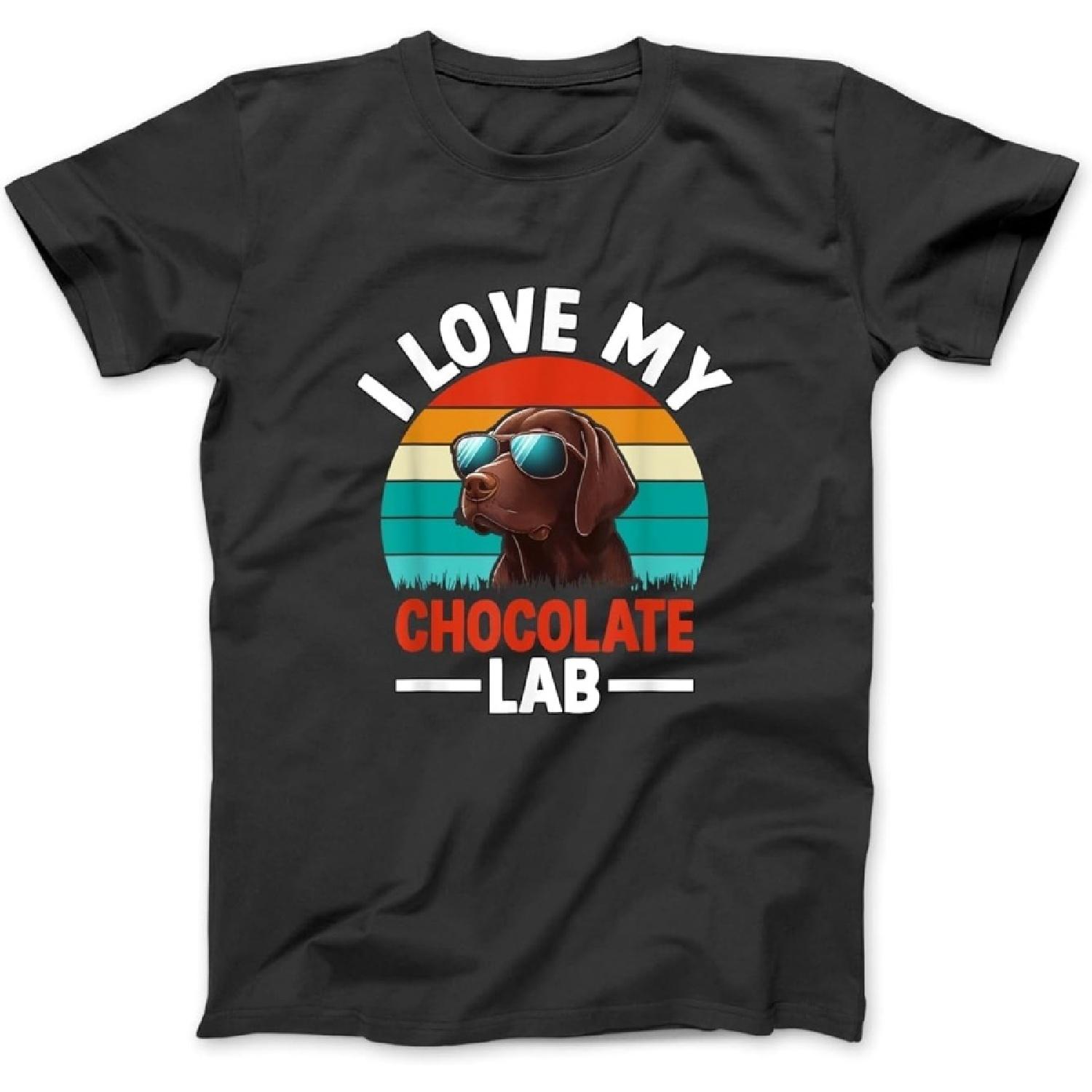 I Love My Chocolate Lab Labrador Retriever Dog Funny Saying T-Shirt, Sweatshirt, Hoodie for Men Women Kids Made in Canada XXXXXL разноцветный