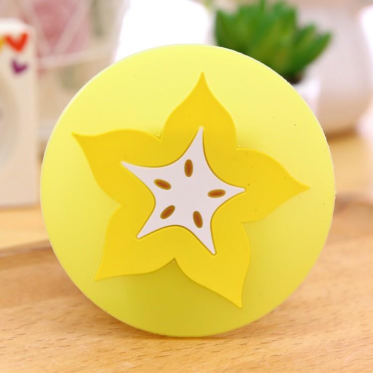 Anti-slip Heat-insulating Creative Fruit Soft Glue PVC Anti-slip And Anti-scalding Table Mats Cup Mats