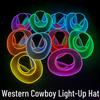 LED Glowing Cowboy Hat: Halloween & Christmas Decoration Gift