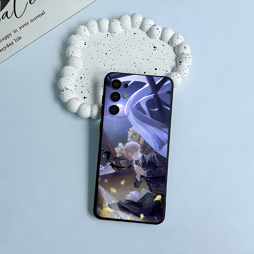 Natsume s -Book of -Friends Phone Case For Samsung S25,S24,S21,S22,S23,S30,Ultra,S20,Plus,Fe,Lite,Black Soft Silicone