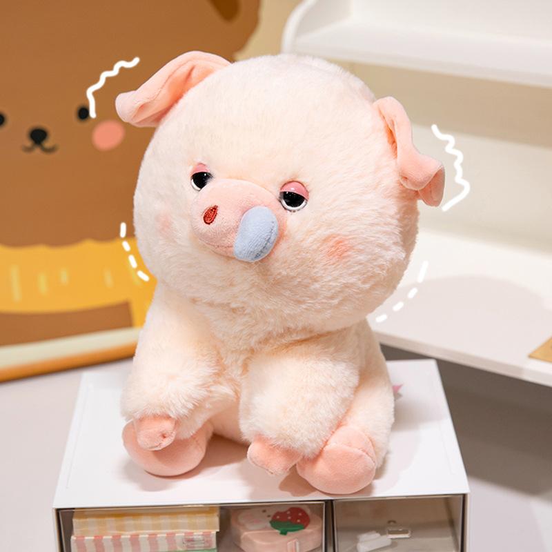 Snot Pig Sitting Position Plush Toy Children Grab Machine Rag Doll Birthday Gift Cute Pig Girl Doll