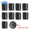 10pcs/lot 6mm Potentiometer Knobs Caps Knurled Shaft  Potentiometers Control Knob Black Diameter 15mmx17mm Aluminum Switch Knob