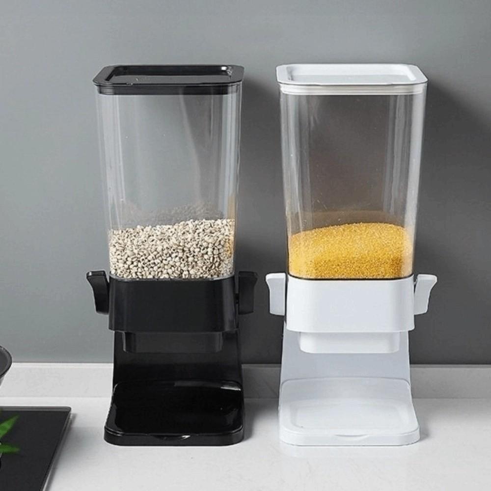 Trap-door Design Candy Powder Storage Tank 5.5L Candy Box Grain Oatmeal Dispenser  for Keeps Cereal