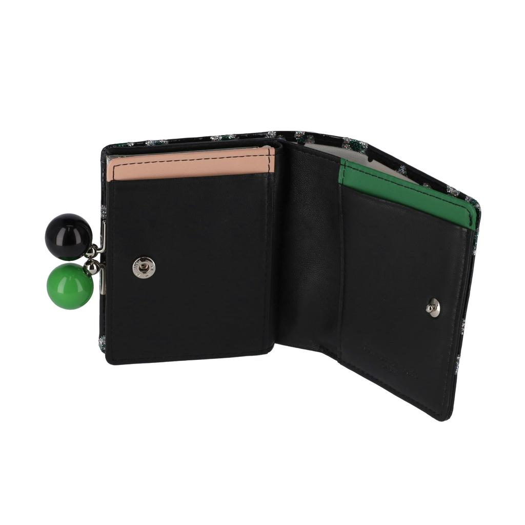 Mini Wallet Clasp Bifold Wallet Glitter Flower [Tsumori Chisato]