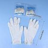 50 párů bílých lékařských rukavic jednorázové sterilní gumové latexové chirurgické vyšetřovací balení speciální pro lékařskou péči