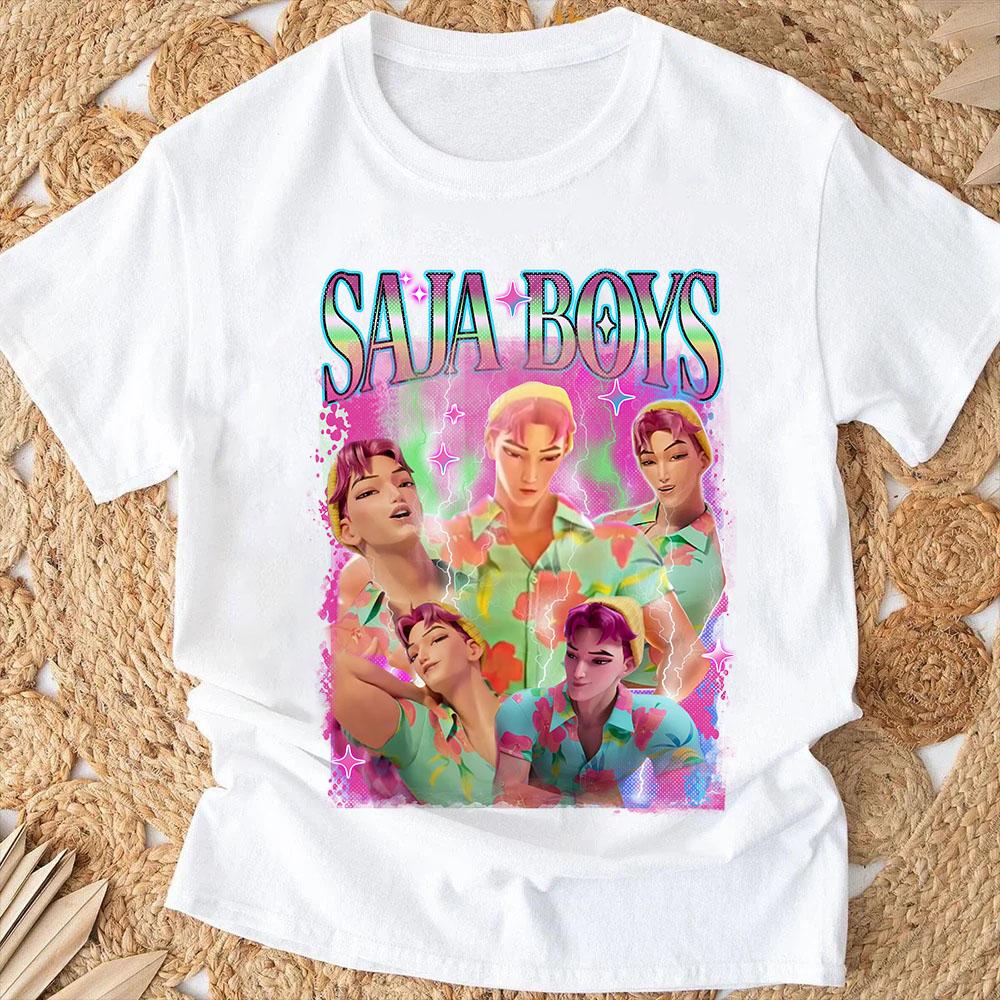 Anime Kpop Demon Hunters Kids T-shirts Children's Clothing 2025 New Summer Casual Boys Girls Short Sleeve Tops