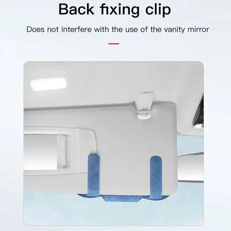 T23-·Car Interior Glasses Clip Auto Sun Visor Sunglasses Holder For Volkswagen Polo Golf Passat Scirocco Tiguan Jetta T-ROC Touareg