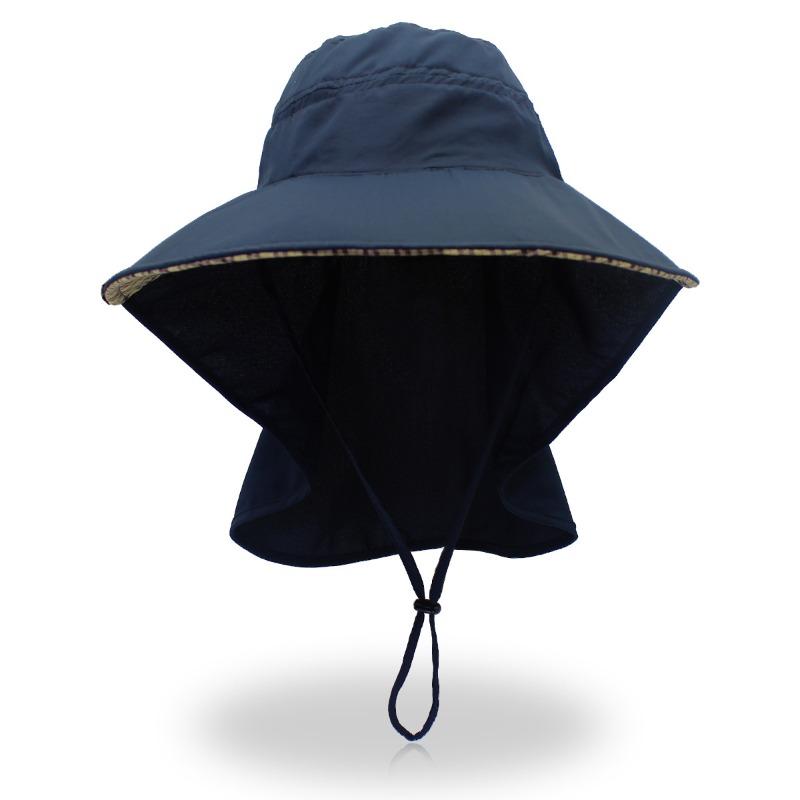 Sunscreen Shawl Big Eaves Bucket Hat Men's Quick Drying Sun Hat Women's Breathable Outdoor Fishing Big Edge Hat