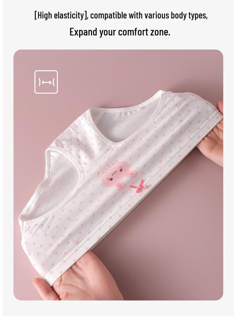 Lot de 4 culottes en coton pour filles - Confortables, respirantes, antibactériennes, pour enfants de taille moyenne à grande