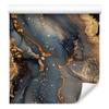 Ink Brown, Navy Blue and Graphite Wallpaper for Living Room and Bedroom 50x1000
